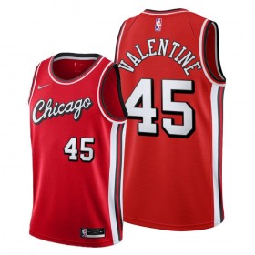 Chicago Bulls Denzel Valentine 45 Nike 2021-22 City Edition Throwback Pelipaidat Swingman - Miesten